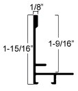 1-9/16 " stepped metal floater frame. This frame has a slim face and deep profile. It comes in 6 colros and features a horizontal brushed texture.